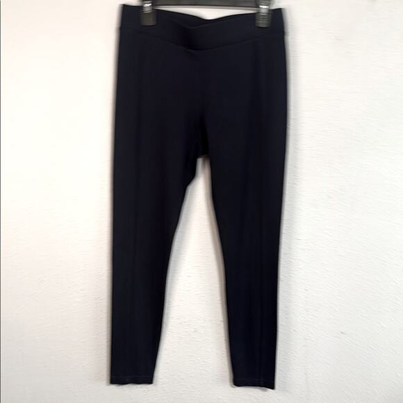 CAbi Navy Blue Leggings Mid Rise Streamlined Pants Size M - Picture 1 of 6